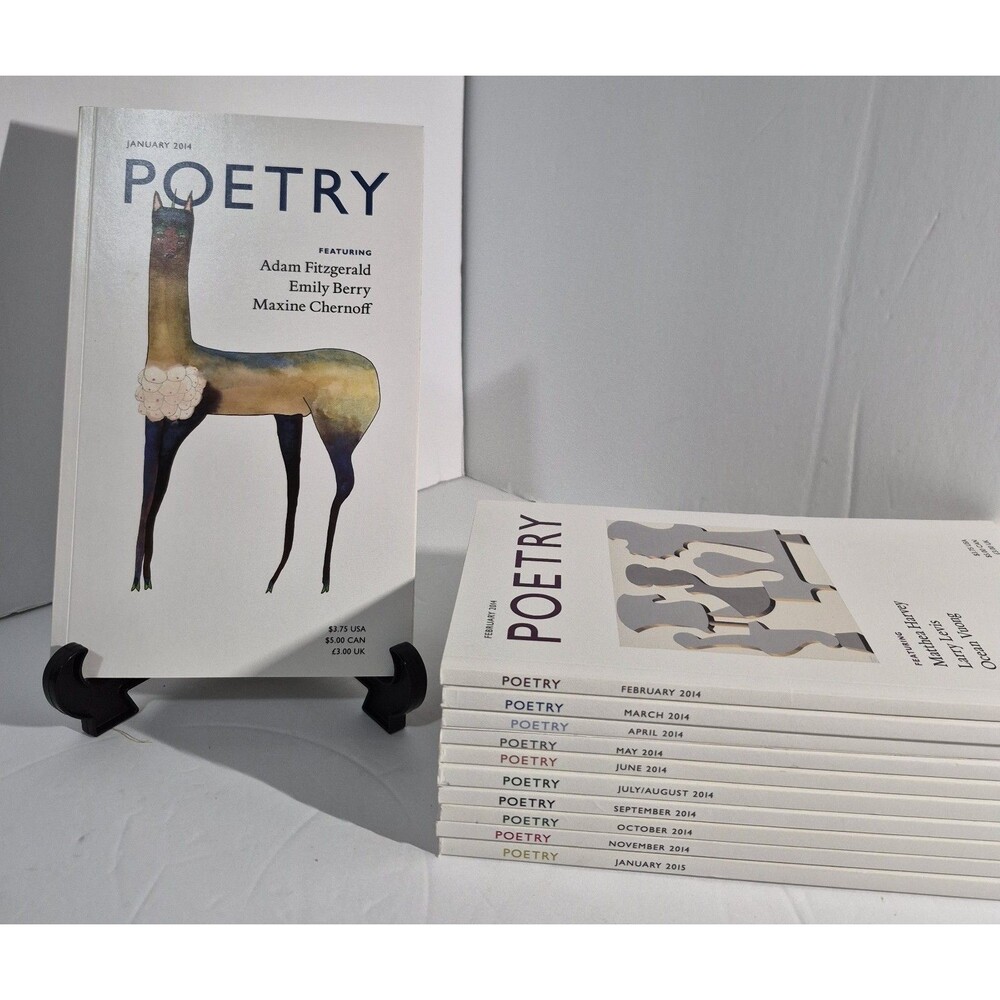 Poetry Monthly Publications 2014 2015 Lot of 11 See LIST The Poetry Foundation